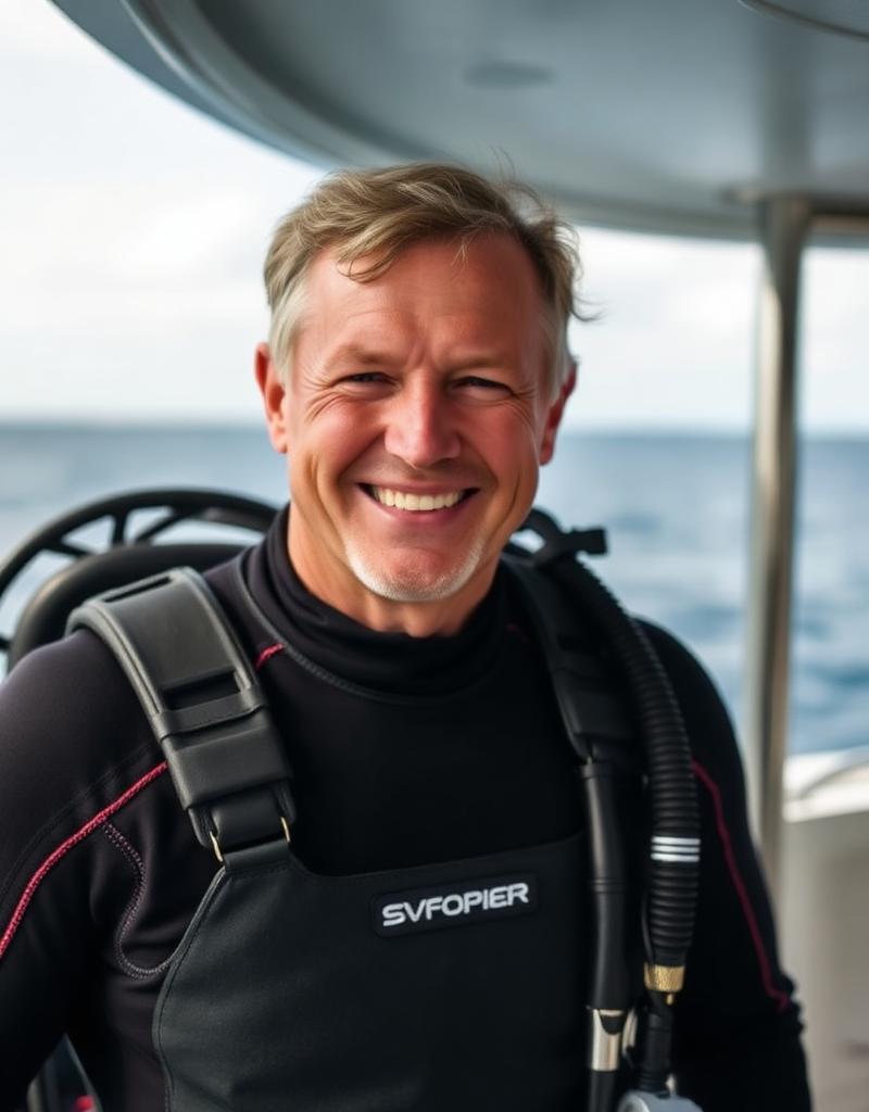 Captain Marco, founder of Azure Horizon